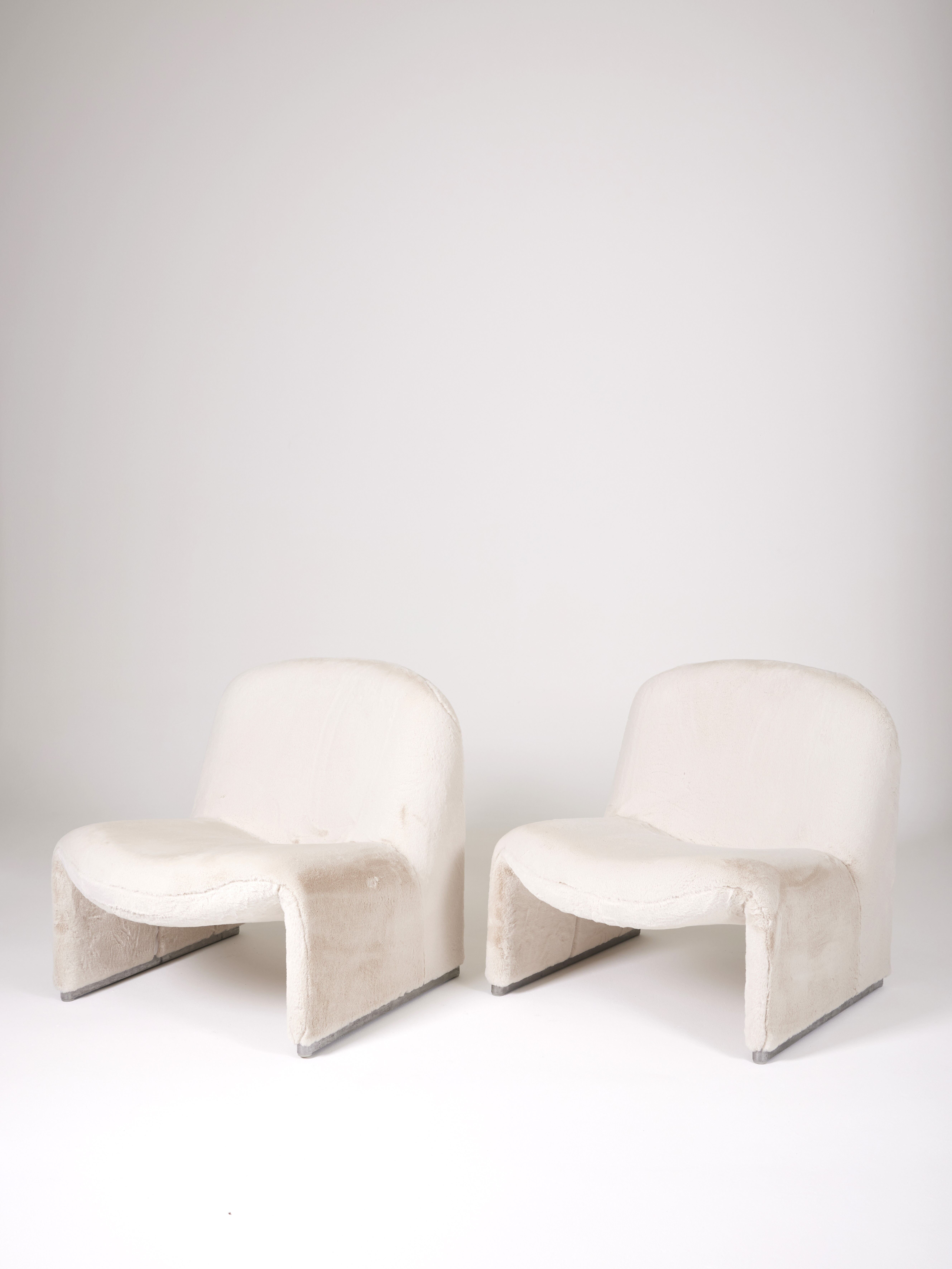 Pair of Alky armchairs by Giancarlo Piretti for Artifort, Italy 1970s