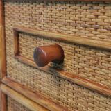 Rattan bedside