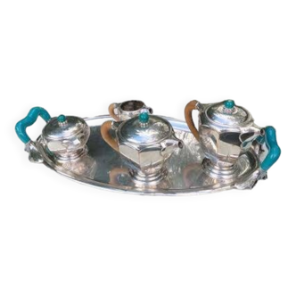 Art Deco silver tea set