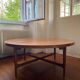 Large round Scandinavian coffee table by Ilse Möbel, vintage 1960s
