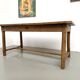 Farm table in solid cherry wood, one drawer, 1950s.
