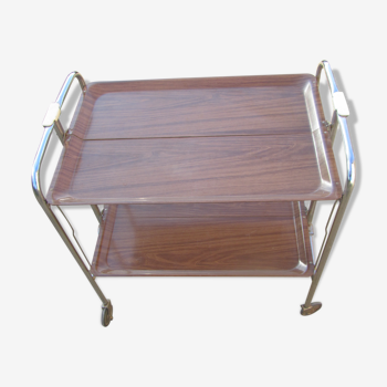 Two-plated folding rolling table