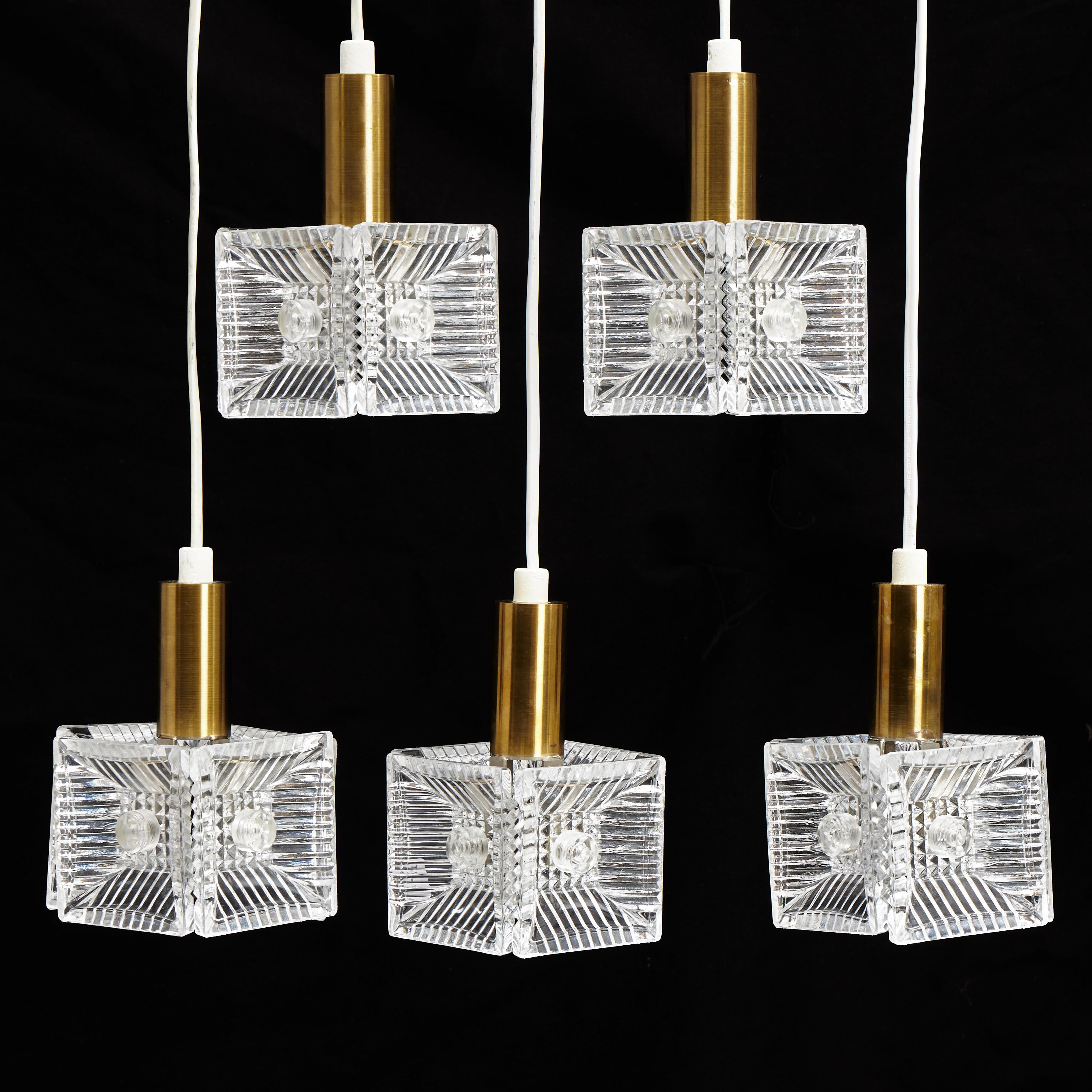 Lampe Carl Fagerlund pour Orrefors, Suède, 1960