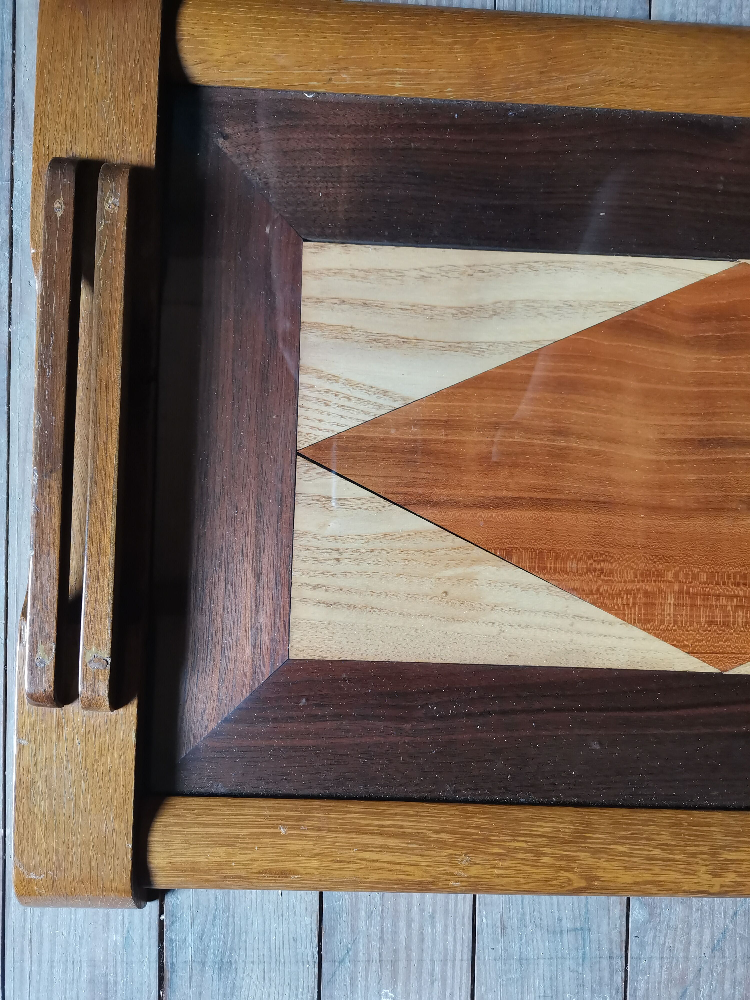 Wooden serving tray