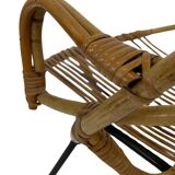 Rattan chair by Dirk van Sliedregt Rohe Noordwolde 1960 in the Netherlands
