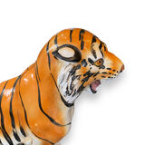 Tiger in glazed italian ceramic