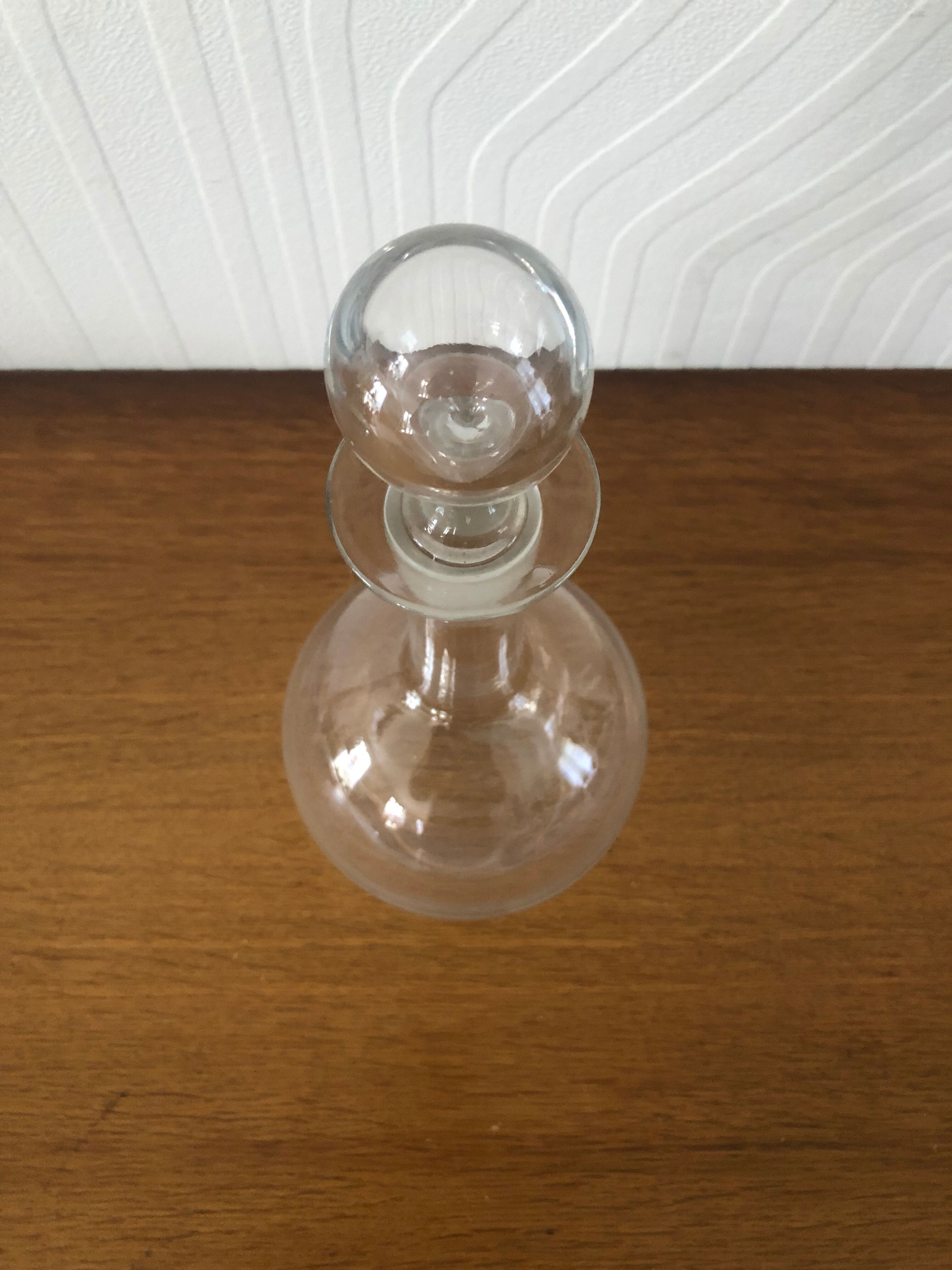 Wine decanter, water or alcohol in glass