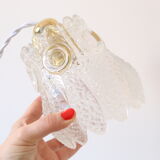 Thick glass hanging lamp