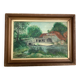 Tableau moulin à eau huile sur toile signée