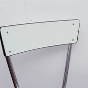 White and black formica chair 70s