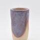 Vase rouleau grès émail violet