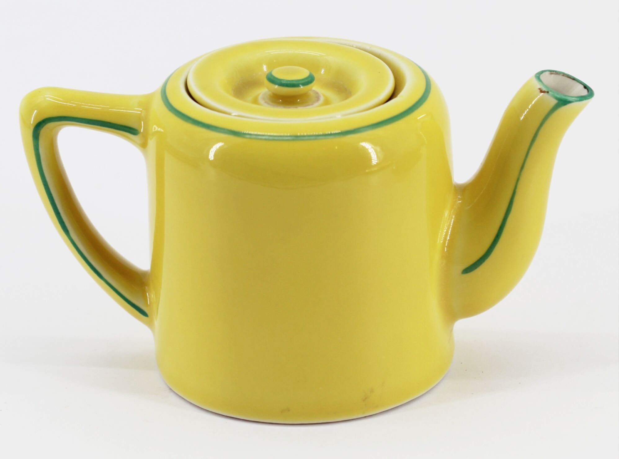 ancienne théière jaune Pagès