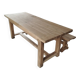 Solid oak farm table