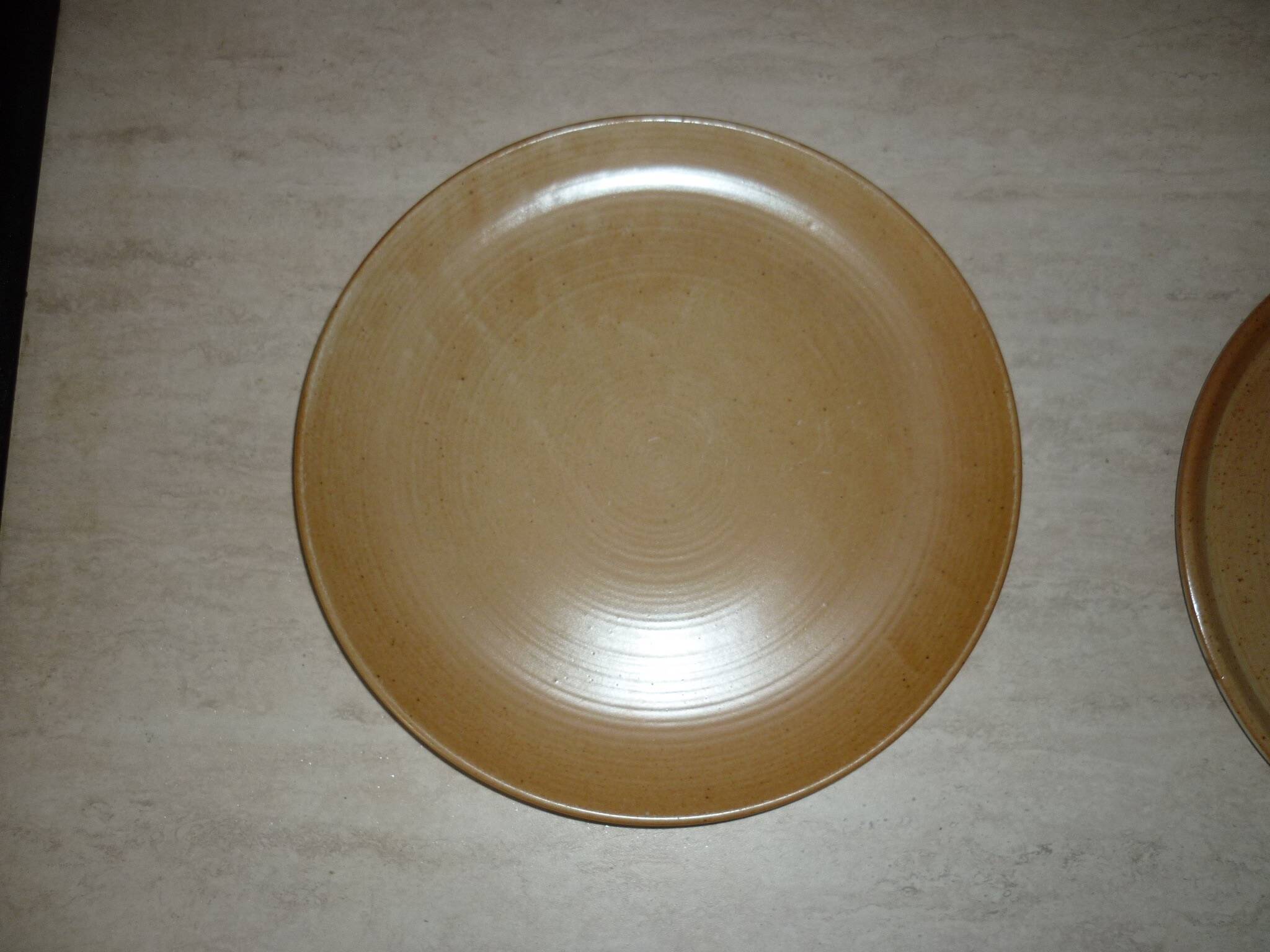 Large plate Ø 28 in CNP Village stoneware