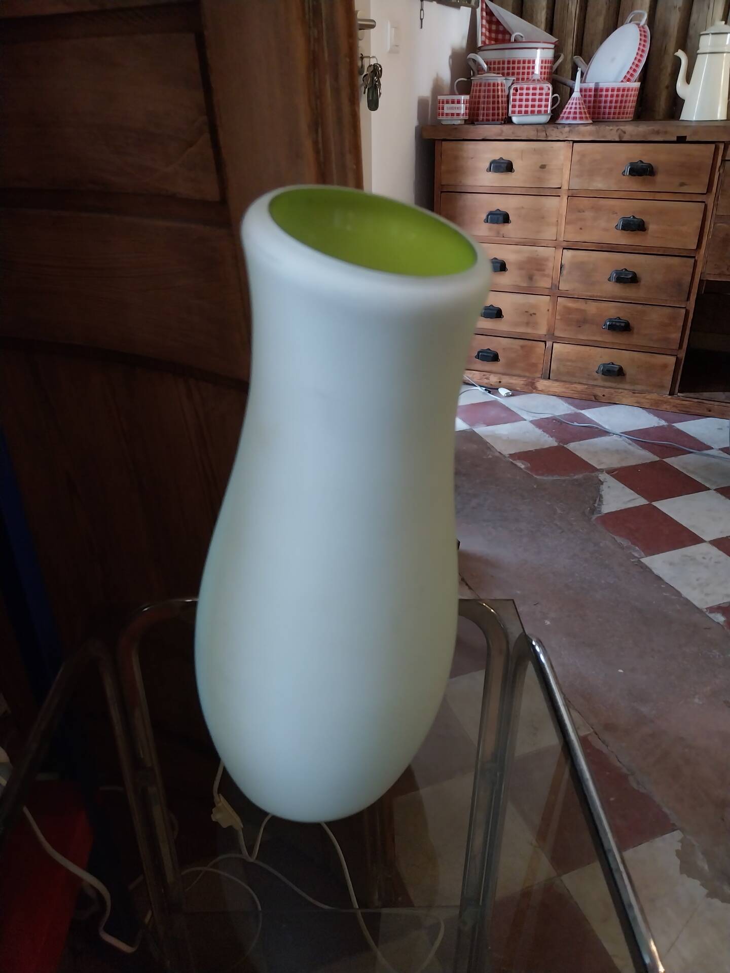 Lampe Mylonit verte Ikea
