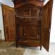 Armoire louis xv chapeau de gendarme en noyer du xviii ème siecle