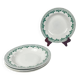 Set of 4 deep plates "Pedro", Sarreguemines, first half of the 20th century.
