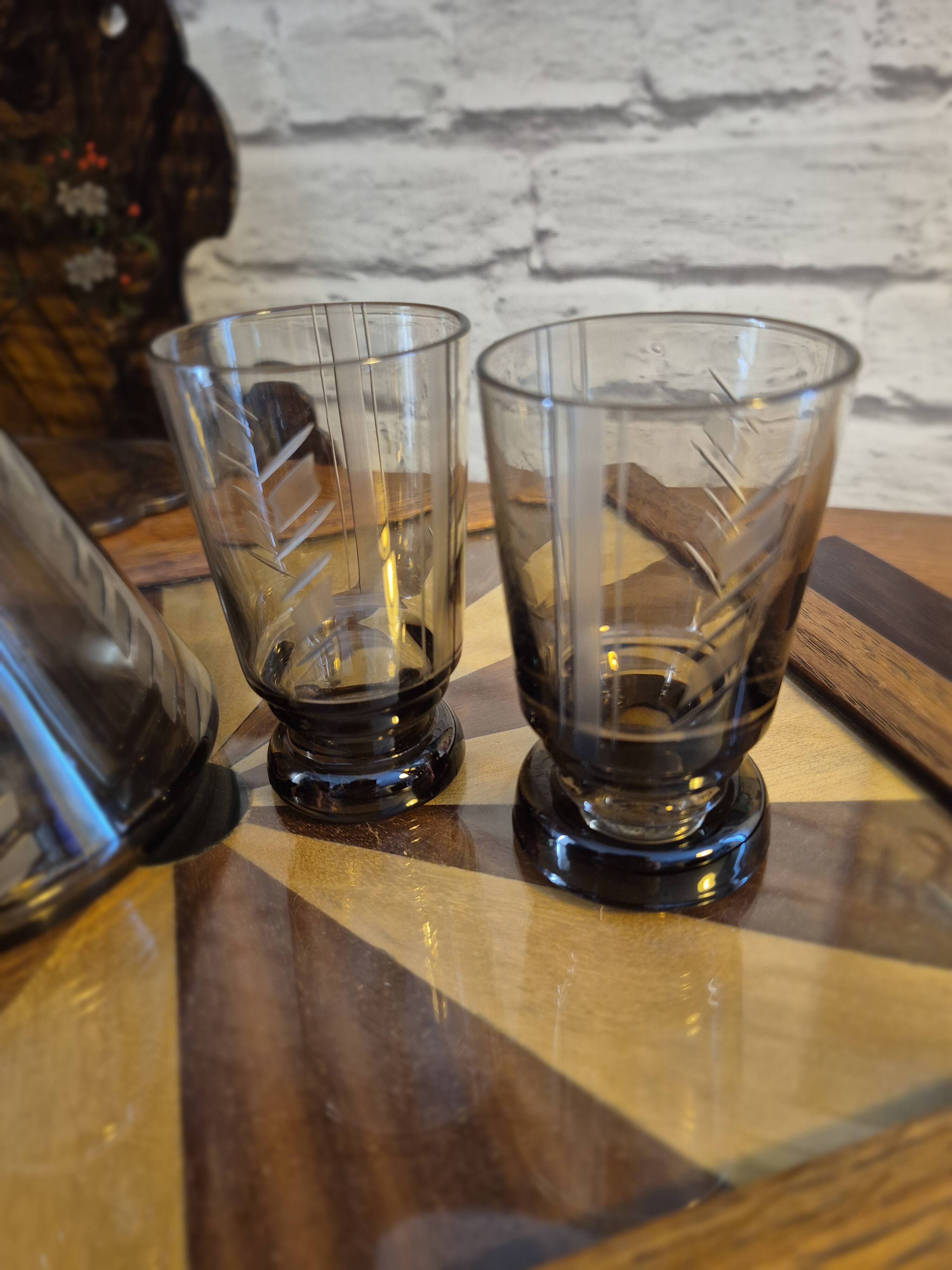 Carafe et verre Art déco 30's vintage