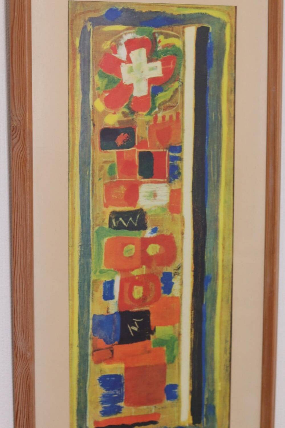 Swedish Oil on Panel – “Abstract Composition” by MARTIN BISSIÈRE, 1952