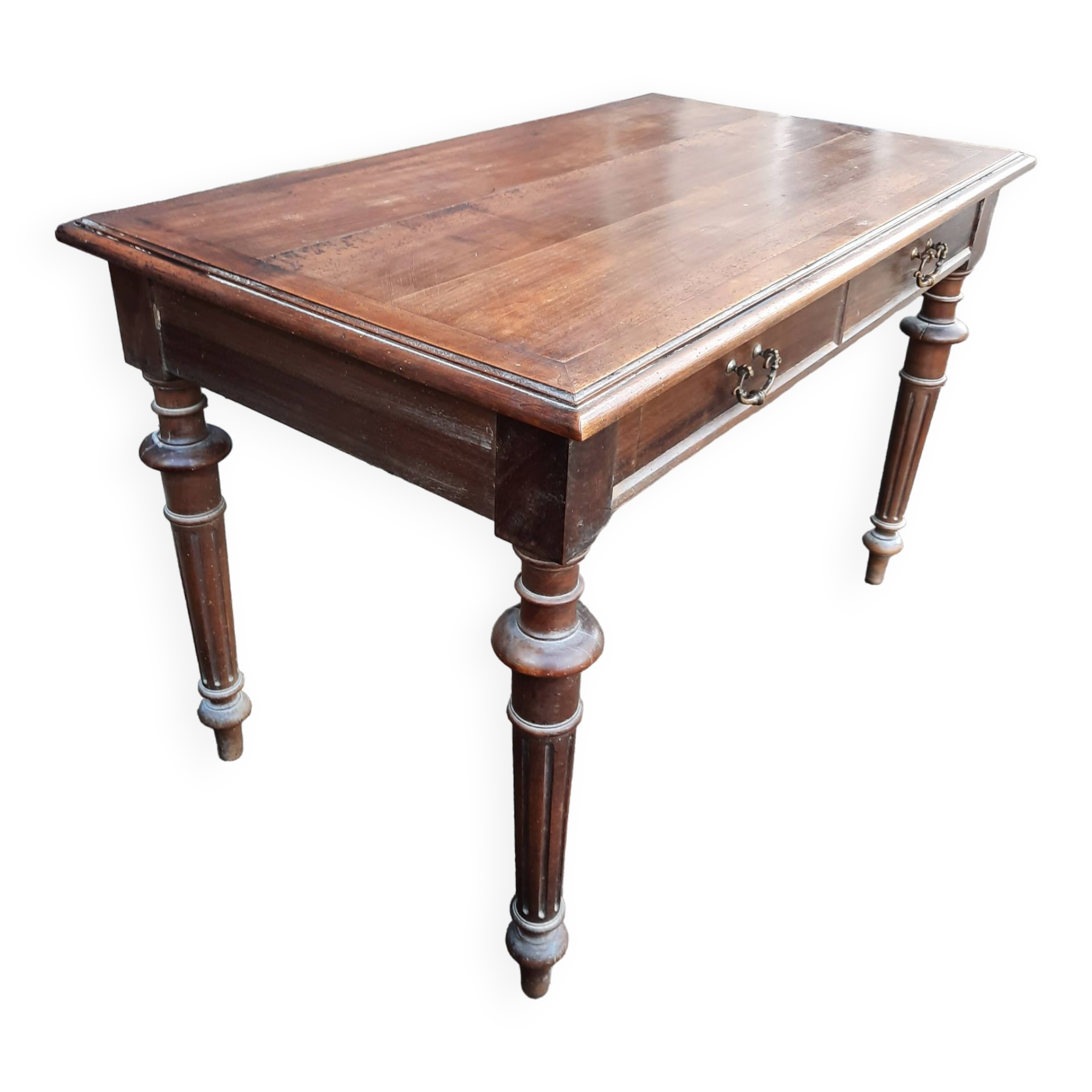 Solid walnut flat desk
