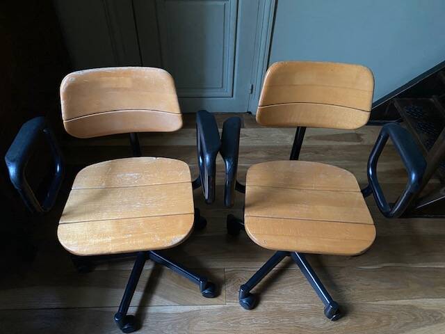 Set of two Martin Stoll office chairs
