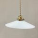 Suspension en opaline blanche