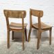Pair of oak chairs