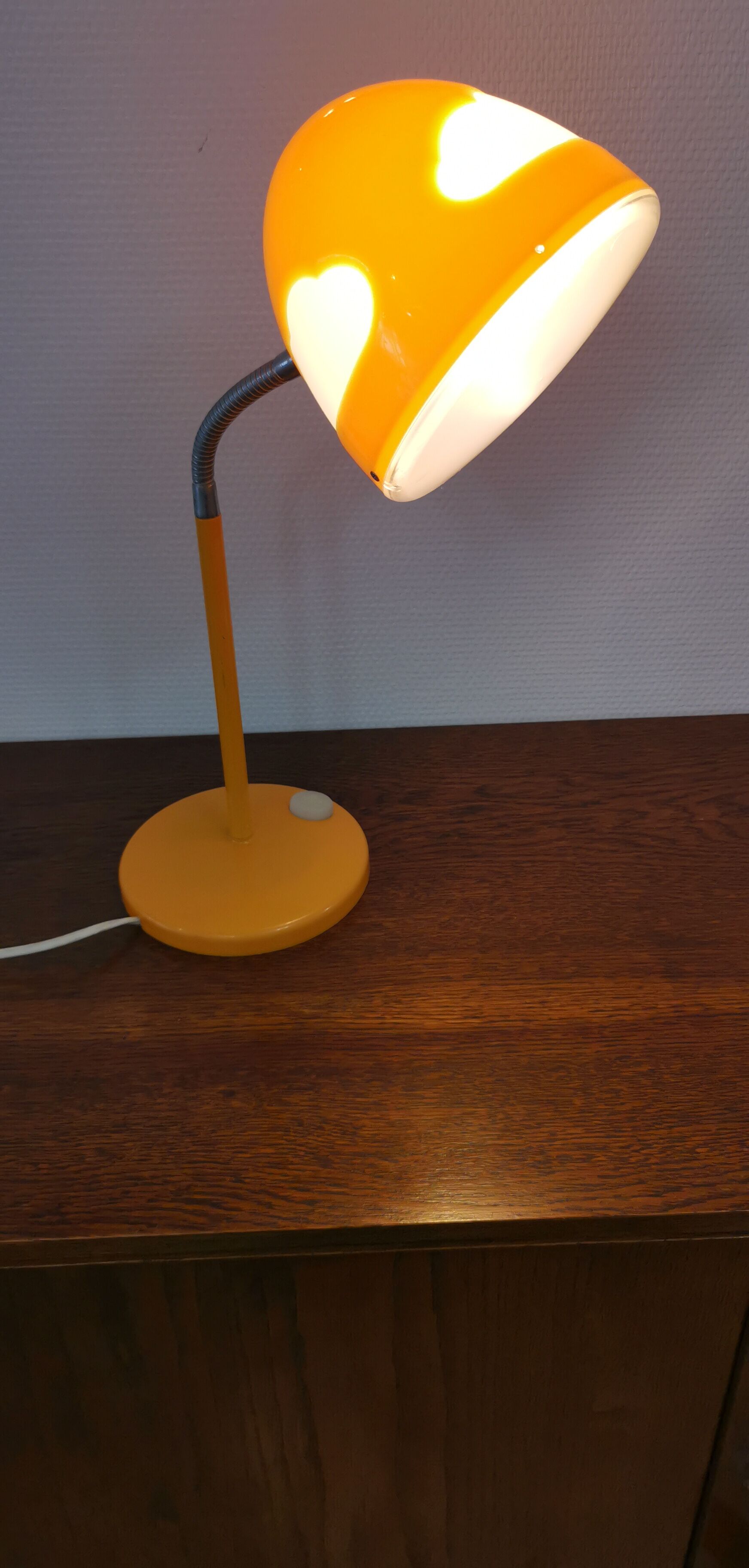 Ikea "Skojig" orange cloud desk lamp 90's