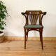 Chaise de bistrot vintage avec accoudoirs
