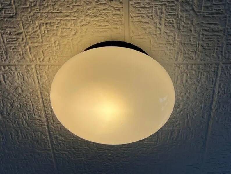 Pair of DESIGN Midcentury Wall or Ceiling Lamps, Flushmounts, 1970s