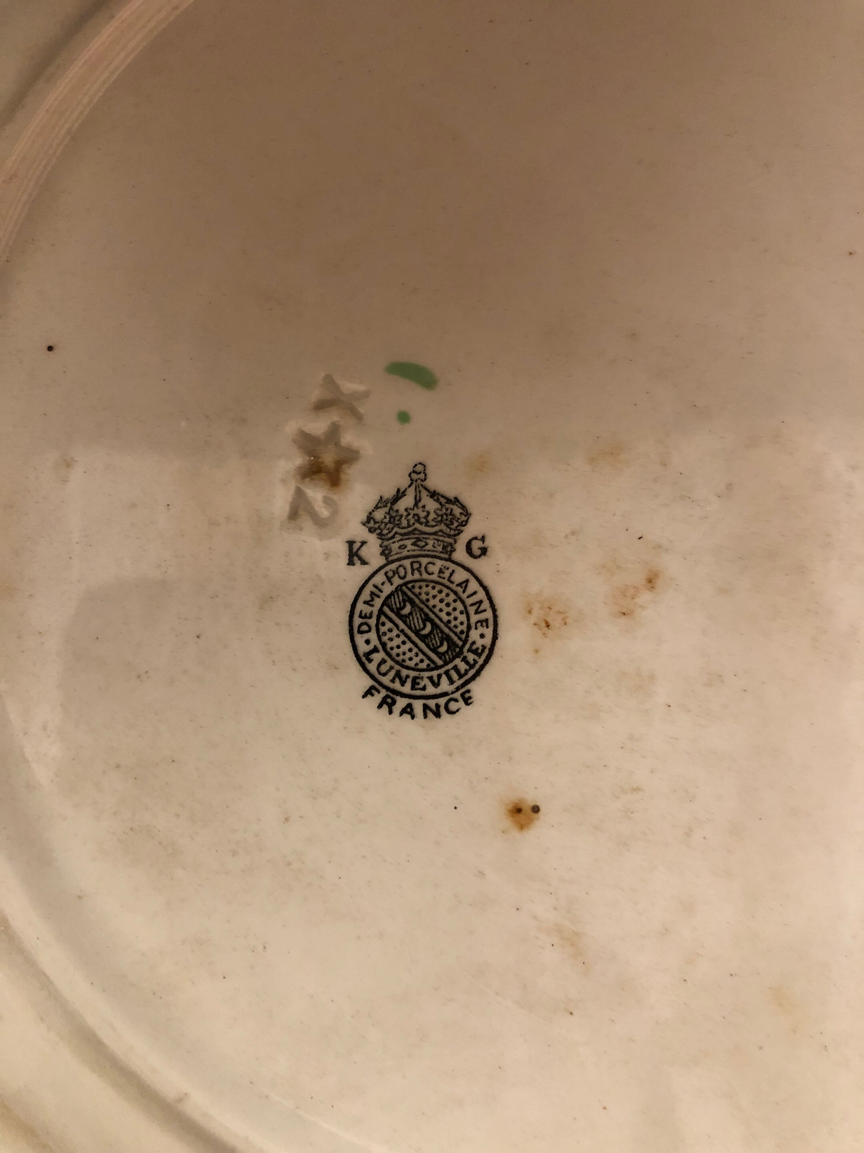 Luneville earthenware plate