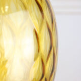Vintage amber murano glass lamp from empoli