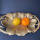 Bronze pocket trays vintage art nouveau vine leaves