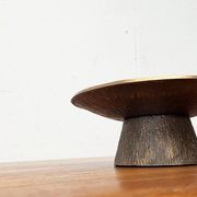 Bougeoir Brutaliste en Bronze Milieu du Siècle, années 1960