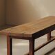 Large solid wood table, handcrafted.