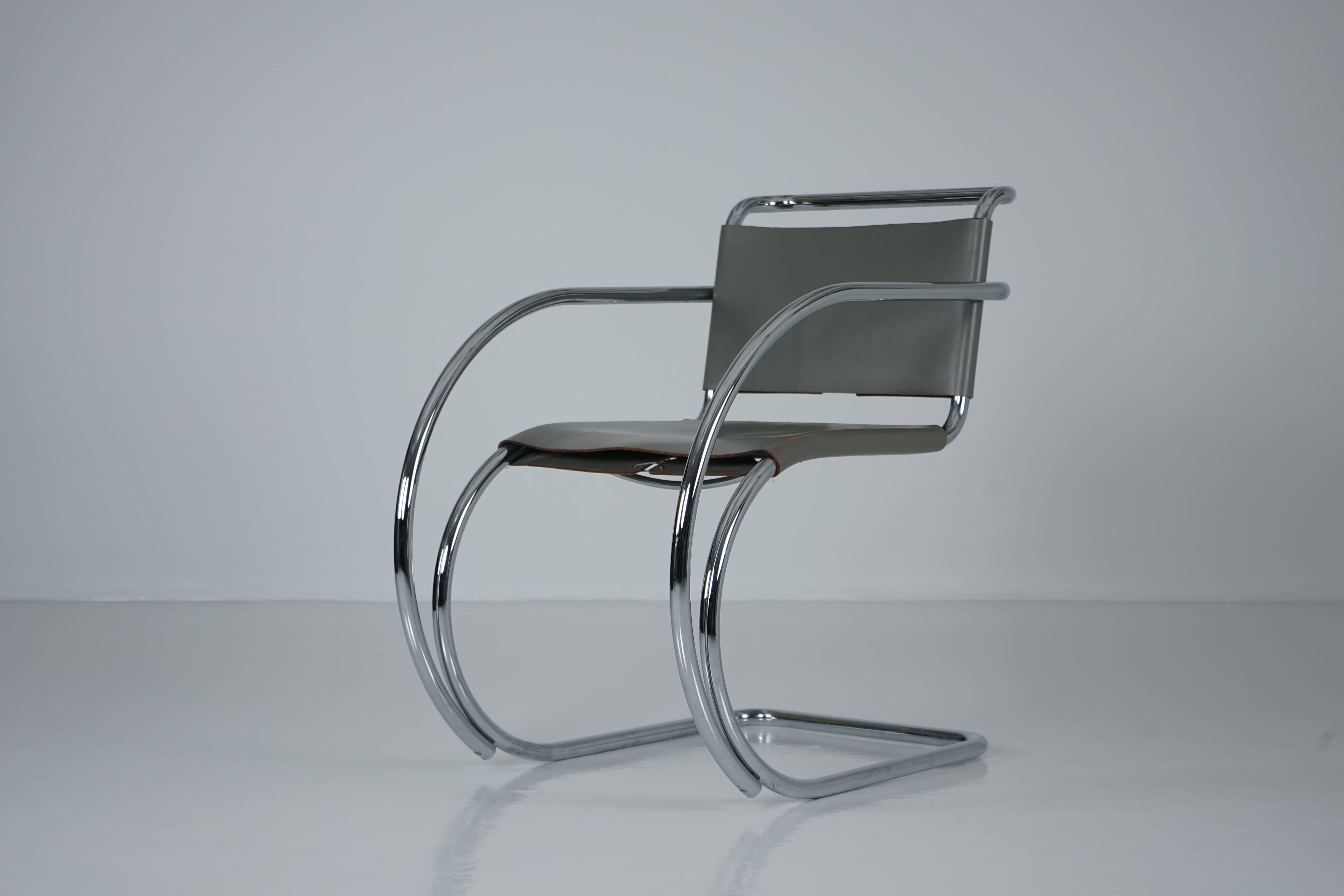 MR20 Tubular Steel Chair by Ludwig Mies van der Rohe for Knoll