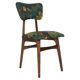 Mid-century butterfly chair, Schwarzwald linen by Dedar, dark wood, Europe, 1960s