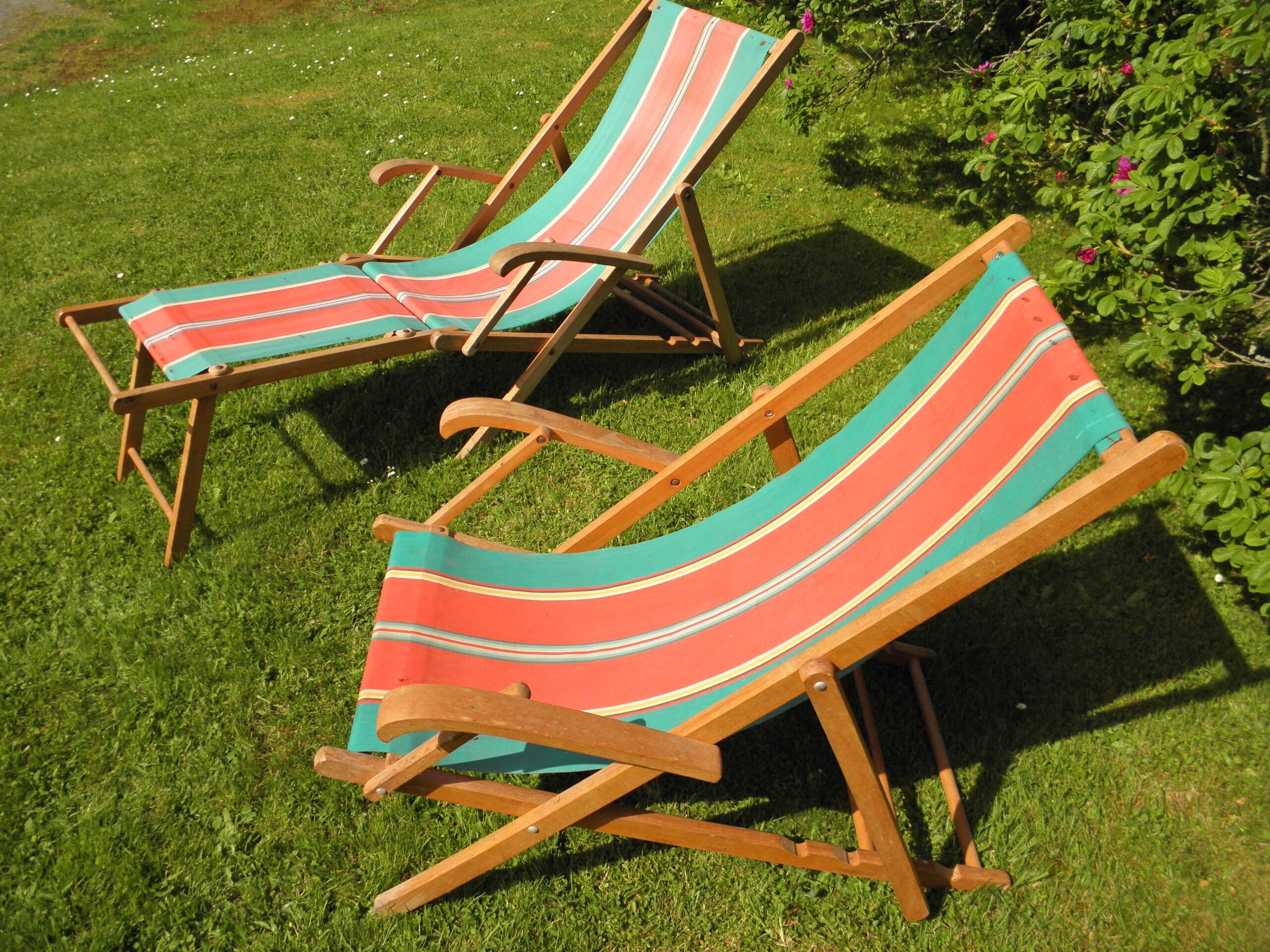 Transat and chair vintage 1960