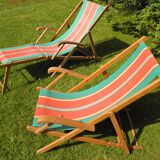 Transat and chair vintage 1960