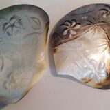 Pair of mother-of-pearl empty pockets