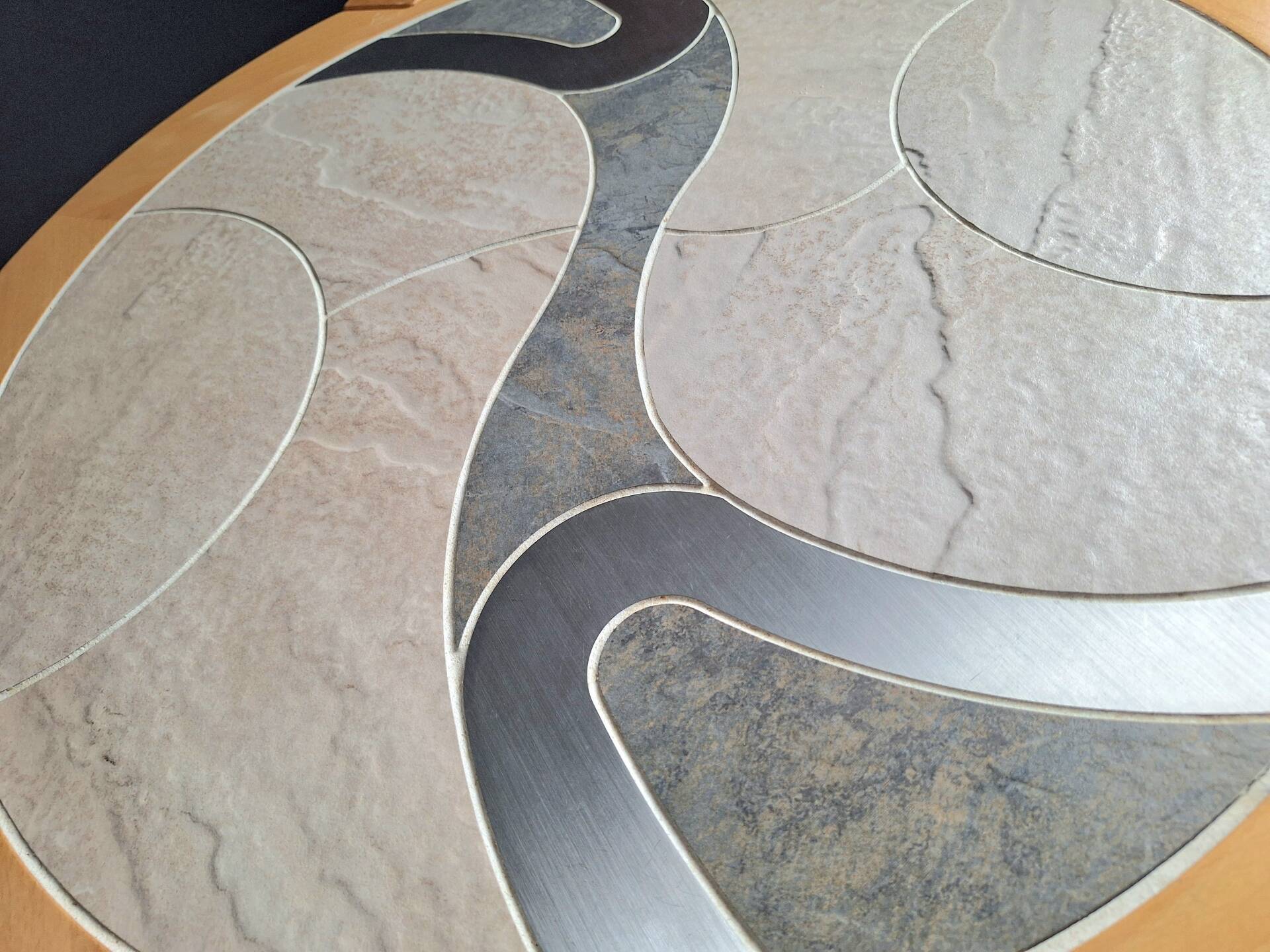 Vintage coffee table from Haslev Møbelsnedkeri, Kakkelborde series, me