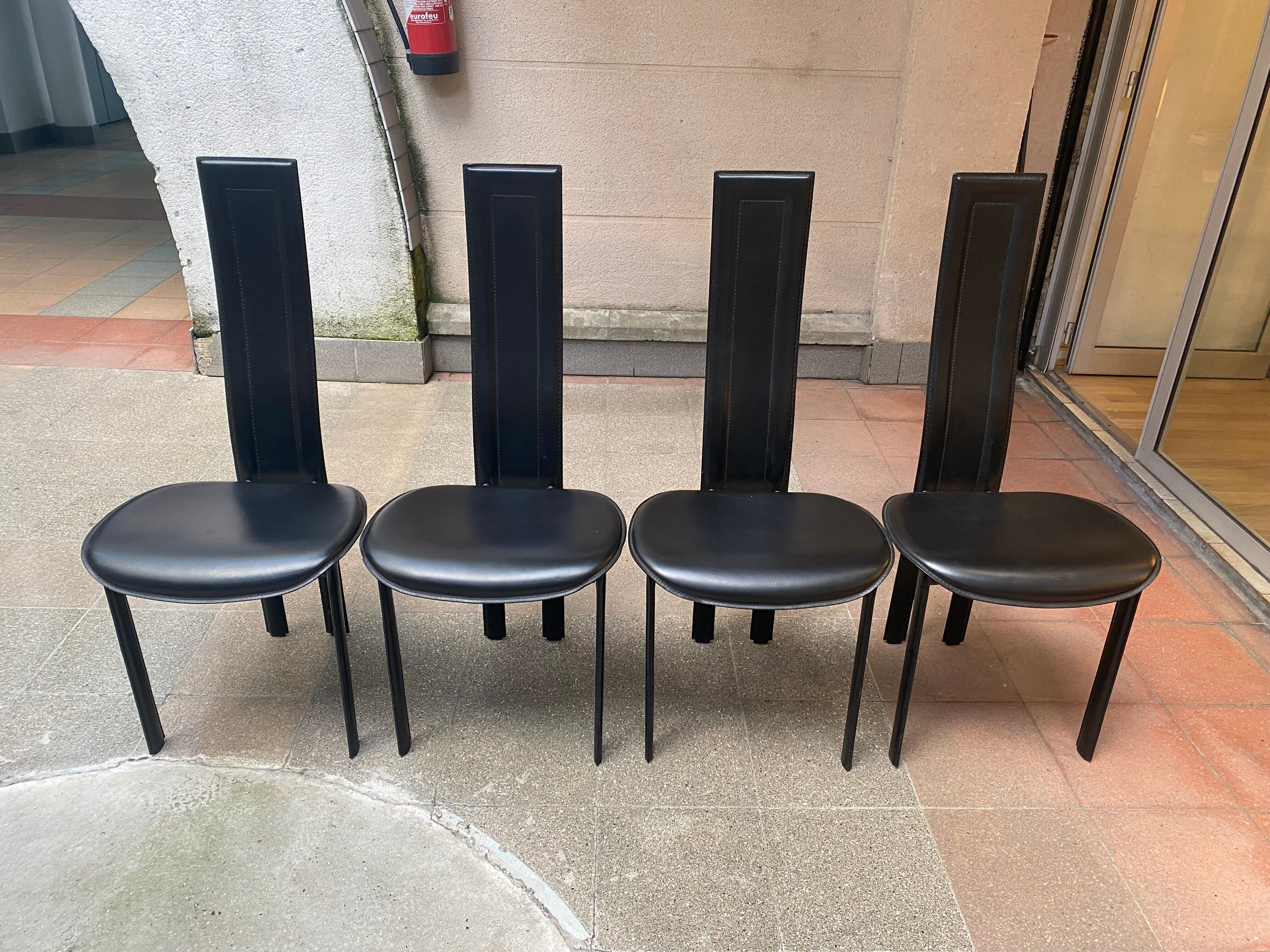 4 chairs Cattelan Italia - 80s