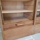 Double curtain cabinet