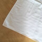 White damask tablecloth