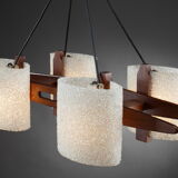 Scandinavian suspension in teak and granite perplex