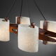 Suspension scandinave en teck et perplex granité
