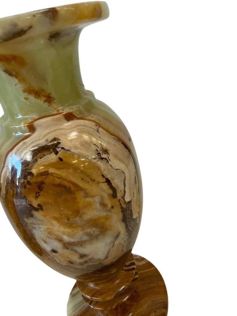 Set of 2 vintage onyx vases / decorative vase