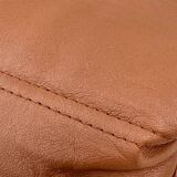 Fauteuil Togo en cuir marron attribué à Michel Ducaroy pour Ligne Roset