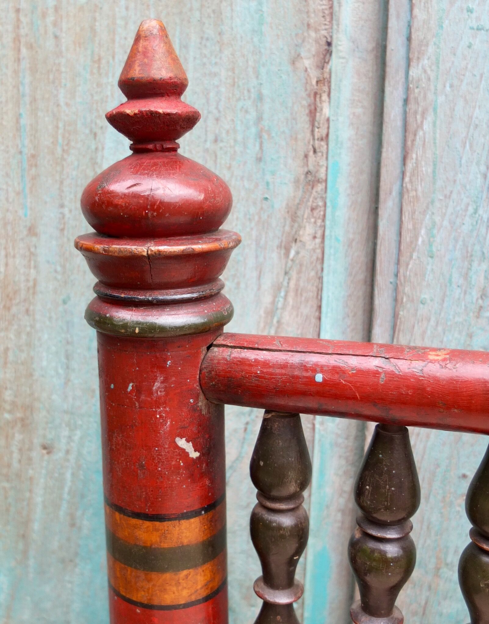 Traditional Antique Indian Low Chair