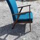Armchair year 50 wood and fabrics